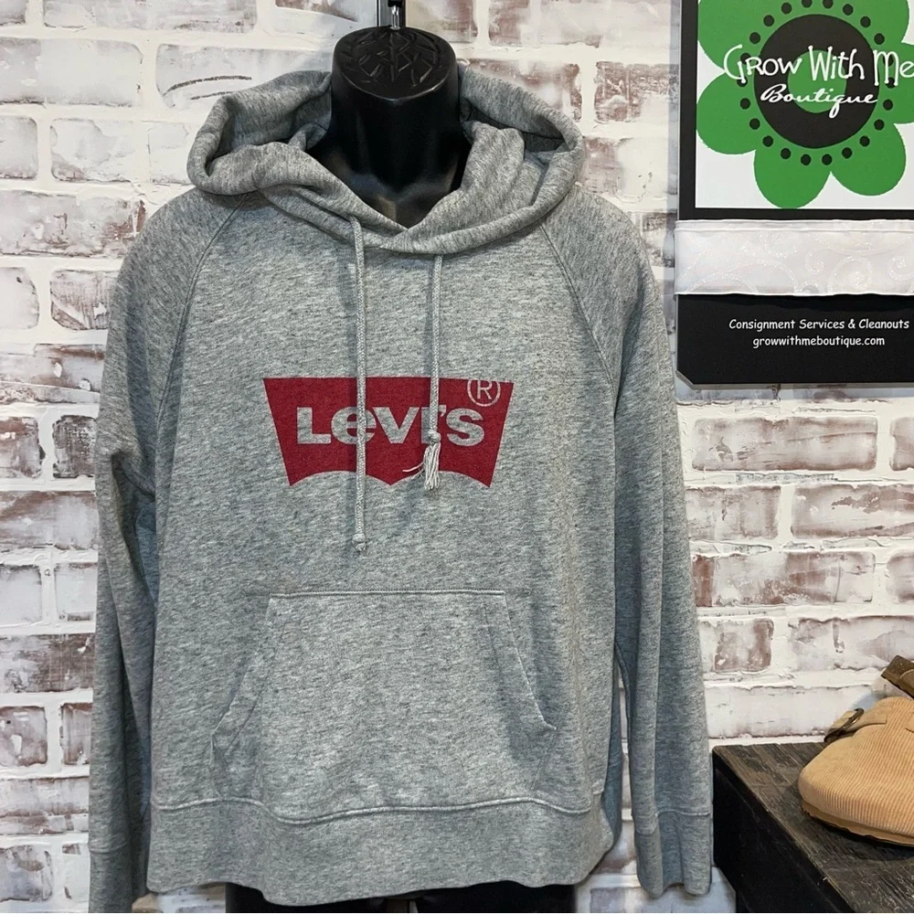 Levi's Red and Gray Men's Hoodie XL